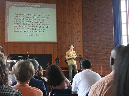 Steve Chick preaching at KCC